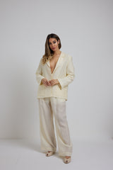 Pantalone white cream FEDERICA BI