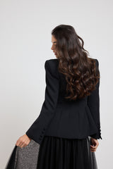 Blazer nero in cadi’ FEDERICA BI