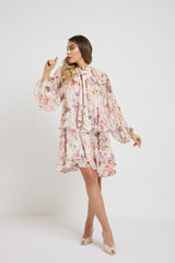 Abito in chiffon ROSA by FEDERICA BI