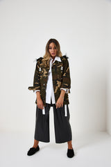 Giacca in cotone military LOVE FEDERICA BI
