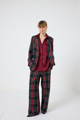 Pantalone tartan nero FEDERICA BI