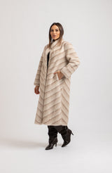 Ecopelliccia beige FEDERICA BI