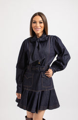 Abito FEDERICA BI in blu denim