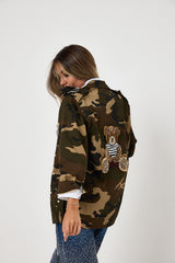 Giacca in cotone military TEDDY  FEDERICA BI
