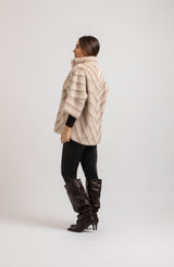 Ecopelliccia beige FEDERICA BI