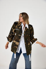 Giacca in cotone military TEDDY  FEDERICA BI