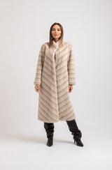 Ecopelliccia beige FEDERICA BI