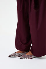 Pantalone in panno bordeaux FEDERICA BI