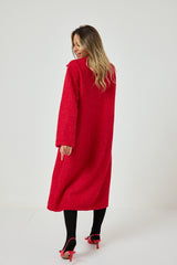 Cappotto rosso gioiello FEDERICA BI