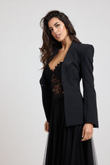 Blazer nero in cadi’ FEDERICA BI