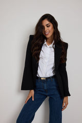 Blazer nero in cadi’ FEDERICA BI