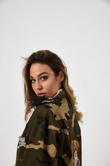 Giacca in cotone military TEDDY  FEDERICA BI