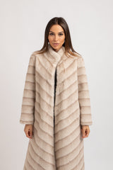 Ecopelliccia beige FEDERICA BI