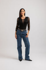 Body nero in pizzo FEDERICA BI