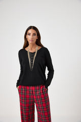 Maglia nera lurex FEDERICA BI