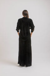 Completo in velluto nero FEDERICA BI
