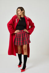 Cappotto rosso gioiello FEDERICA BI