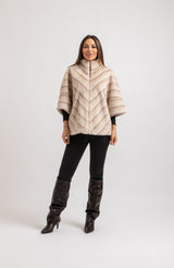 Ecopelliccia beige FEDERICA BI
