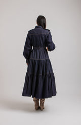 Abito FEDERICA BI in blu denim