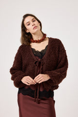 Cardigan glacé ricciolino FEDERICA BI