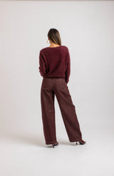 Denim jeans bordeaux FEDERICA BI