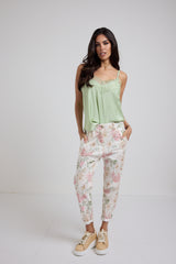 Denim leggero floreale ALLY BY FEDERICA BI