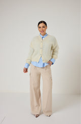 Pantalone cargo beige FEDERICA BI
