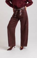 Denim jeans bordeaux FEDERICA BI