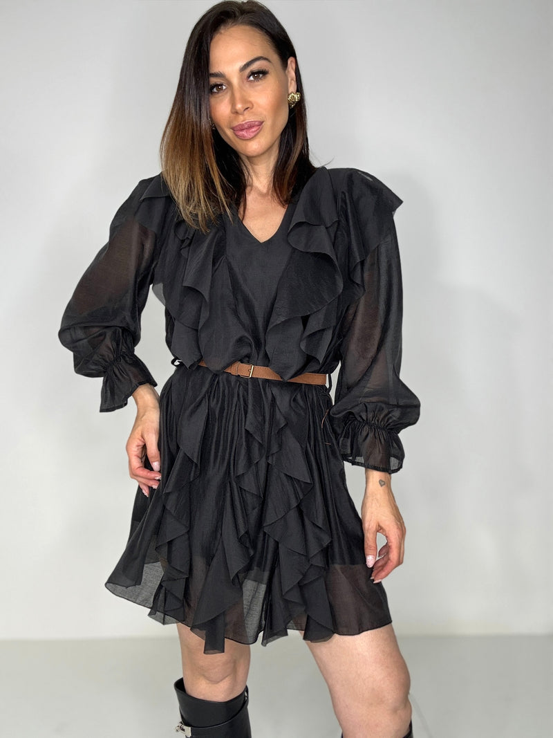 Abito nero rouge FEDERICA BI