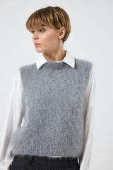 Gilet kid mohair ( vari colori ) FEDERICA BI