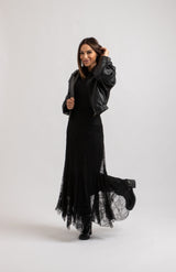 Stivale nero biker FEDERICA BI
