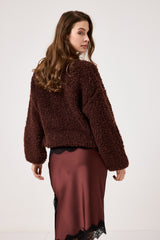 Cardigan glacé ricciolino FEDERICA BI
