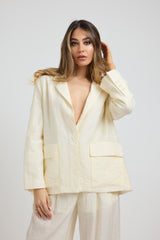 Blazer white cream FEDERICA BI