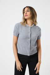 Cardigan collo gioiello FEDERICA BI ( vari colori )