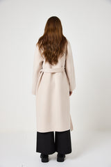 Cappotto beige cachemire e lana FEDERICA BI