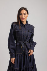 Abito FEDERICA BI in blu denim
