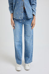 Denim fiorellini FEDERICA BI