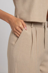 Tailleur beige bottoni FEDERICA BI