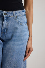 Denim azzurro balloon cristalli FEDERICA BI