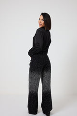 Denim nero cristalli FEDERICA BI