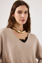 Maglia scollo V FEDERICA BI ( vari colori )