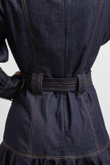 Abito FEDERICA BI in blu denim