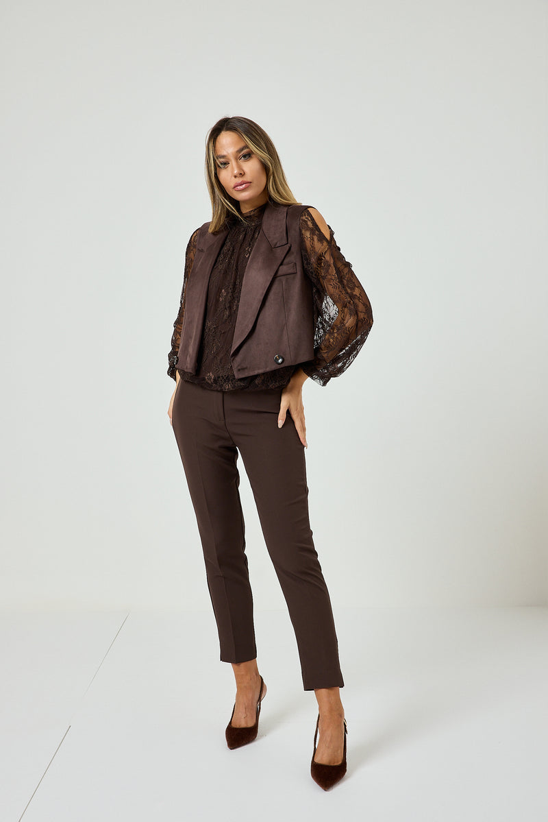 Gilet moro in ecosuede FEDERICA BI