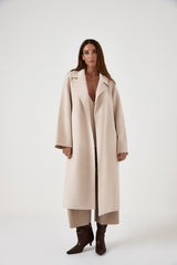 Cappotto beige cachemire e lana FEDERICA BI