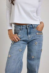 Denim cristalli FEDERICA BI