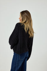 Cardigan bottone oro FEDERICA BI