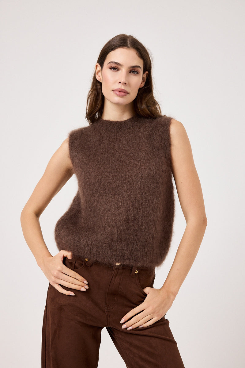 Gilet kid mohair ( vari colori ) FEDERICA BI