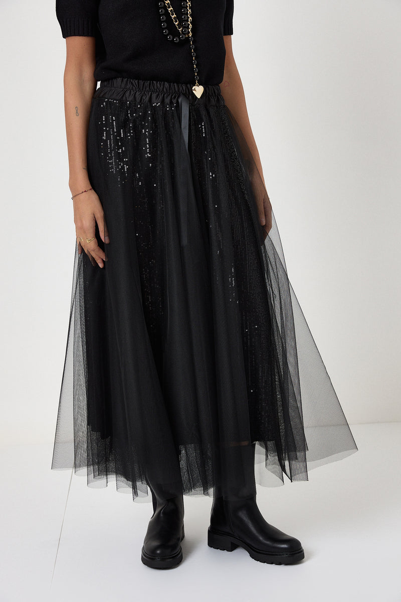 Gonna in tulle e paillettes FEDERICA BI