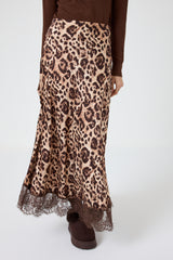 Gonna in viscosa animalier print FEDERICA BI