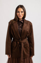 Giacca in suede FEDERICA BI